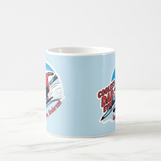 Coolest Dad Ooit Snowboarden Mok (Center)