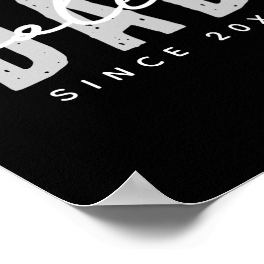 Coolest Dad Since 20xx Modern Simple Preppy  Poster (Hoek)