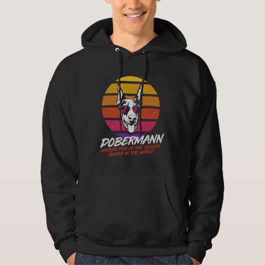 Coolest Dog Dobermann Hoodie (Voorkant)