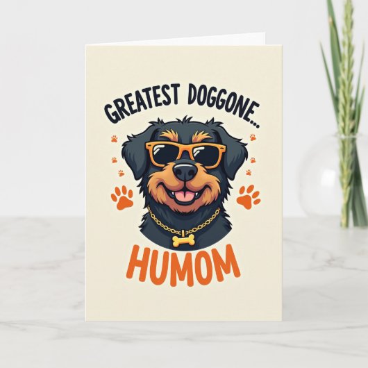 Coolest Dog Humom Card Kaart (Voorkant)