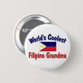 Coolest Filipino Grandma Ronde Button 5,7 Cm (Voorkant /achterkant)