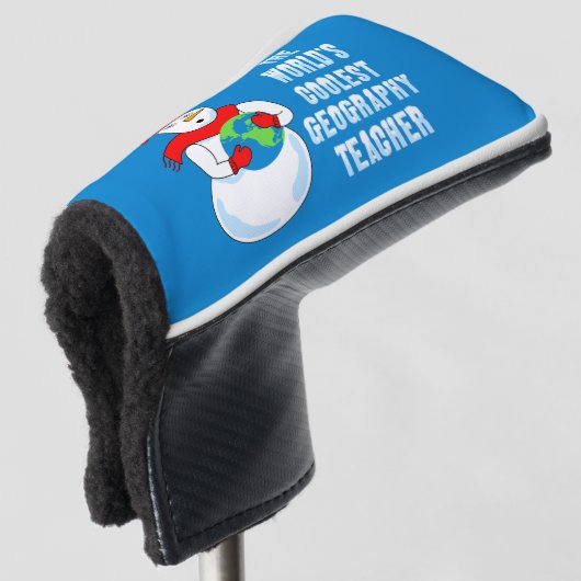 Coolest Geography Teacher Golfheadcover (3/4 voorkant)