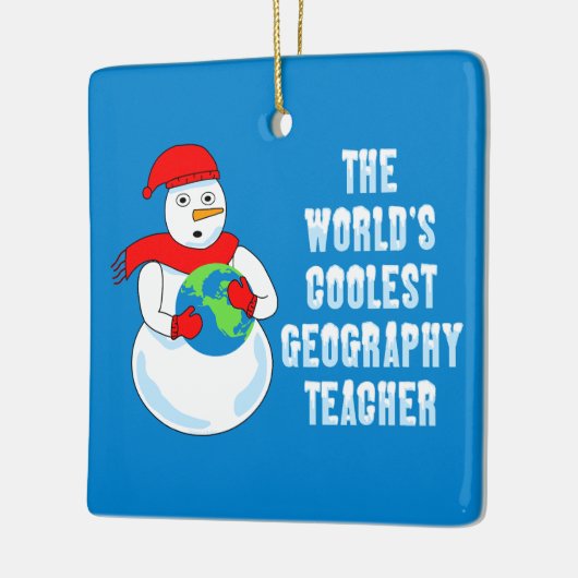 Coolest Geography Teacher Keramisch Ornament (Links)