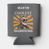 Coolest Grandfather Funny Retro Cool Zonnebril Blikjeskoeler (Voorkant)