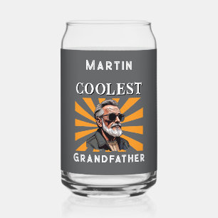 Coolest Grandfather Funny Retro Cool Zonnebril Blikvorm Glas