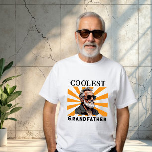 Coolest Grandfather Funny Retro Cool Zonnebril T-shirt
