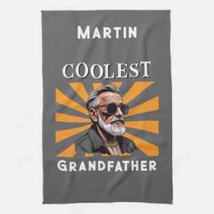 Coolest Grandfather Funny Retro Cool Zonnebril Theedoek