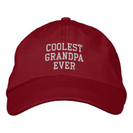 'Coolest Grandpa Ever' Golf Course Gift  Geborduurde Pet