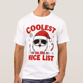 Coolest Grandpa on the Nice List | Modern Holiday T-shirt