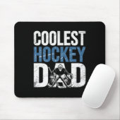 Coolest Hockey Dad Funny Sport Father Support Hock Muismat (Met muis)