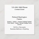 Coolest House Painting Visitekaartjes Uniek (Achterkant)