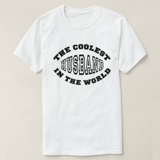 Coolest Husband T-shirt (Design voorkant)