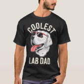 Coolest Lab Dad Dog Labrador hondeneigenaar Pet Lo T-shirt (Voorkant)