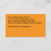 Coolest Locksmith Service Modern Business Cards Visitekaartje (Achterkant)