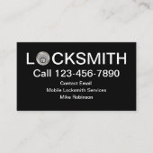 Coolest Locksmith Service Modern Business Cards Visitekaartje (Voorkant)