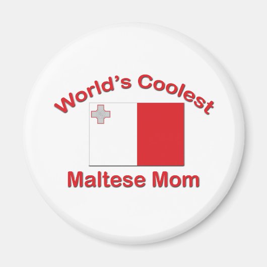 Coolest Maltese Mam Magneet (Voorkant)
