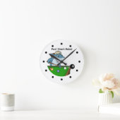 Coolest Man Cave Pool Shark Rebel Wall Clocks Ronde Klok (Huis)