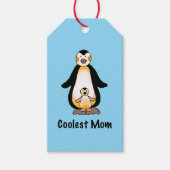 Coolest Mom Penguin Family Design Cadeaulabel (Voorkant)