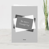 Coolest Oom 5 foto grijs wit verjaardag Kaart (Achterkant)