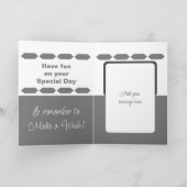 Coolest Oom 5 foto grijs wit verjaardag Kaart (Binnen)