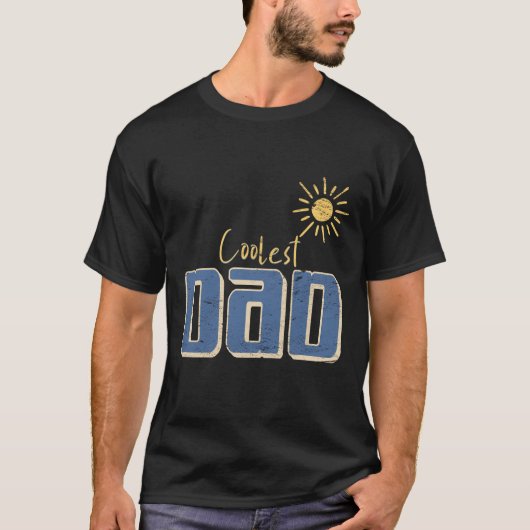 Coolest papa esthetisch ontwerp t-shirt (Voorkant)