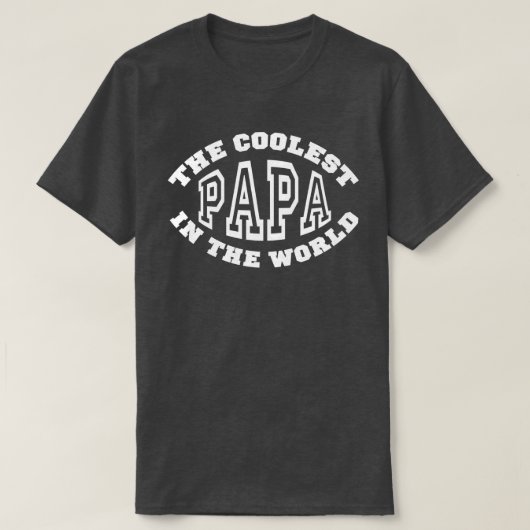 Coolest Papa T-shirt (Design voorkant)