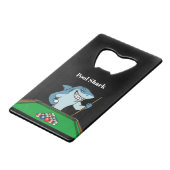 Coolest Pool Shark Billiards Theme  Creditkaart Flessenopener (Achterkant Gekanteld)