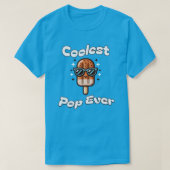 Coolest Pop Ever Funny Food Pun Dad Gift Popsicle T-shirt (Design voorkant)