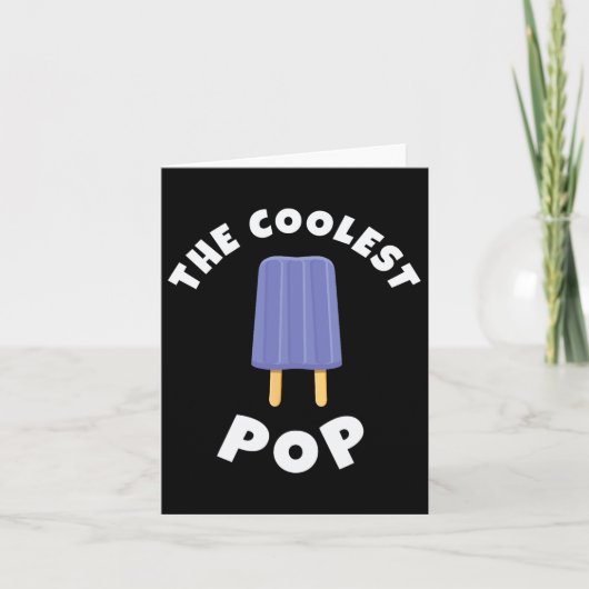 Coolest Pop Funny Fathers Day Cool Dad Joke Dads G Kaart (Voorkant)