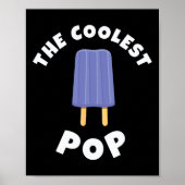 Coolest Pop Funny Fathers Day Cool Dad Joke Dads G Poster (Voorkant)