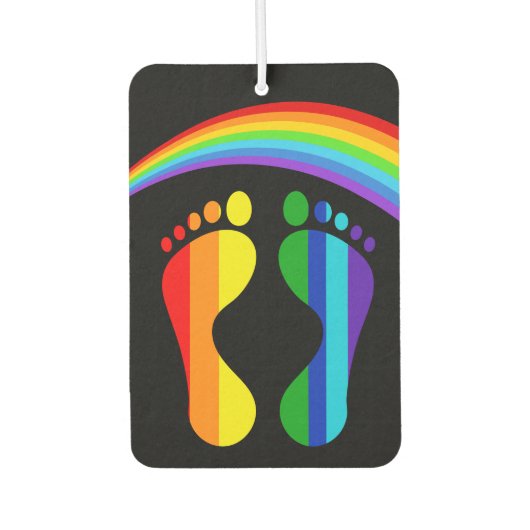 Coolest Pride Rainbow Feet Luchtverfrisser (Voorkant)