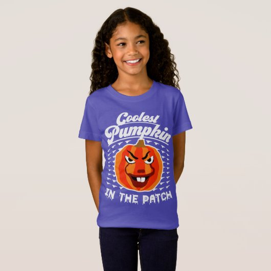 Coolest Pumpkin – Grappige Herfst & Halloween Tee T-shirt (Voorkant volledig)