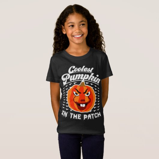 Coolest Pumpkin – Grappige Herfst & Halloween Tee T-shirt (Voorkant volledig)