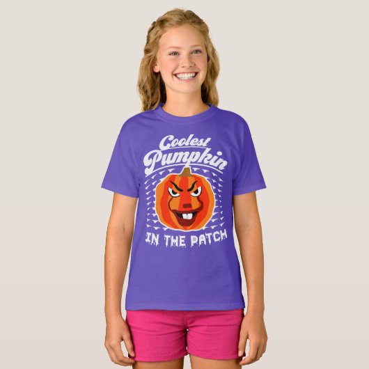 Coolest Pumpkin – Grappige Herfst & Halloween Tee T-shirt (Voorkant volledig)