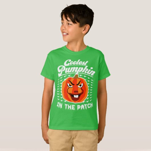 Coolest Pumpkin – Grappige Herfst & Halloween Tee  T-shirt (Voorkant volledig)