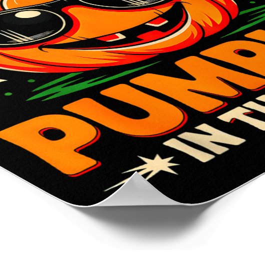 Coolest Pumpkin In The Patch Groovy Halloween For  Poster (Hoek)