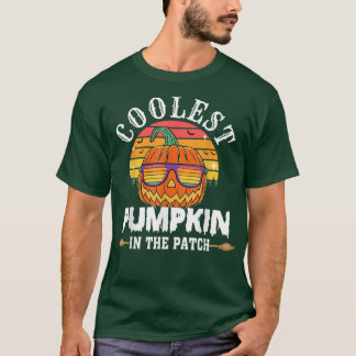 Coolest Pumpkin In The Patch Sunset Vintage  T-shirt