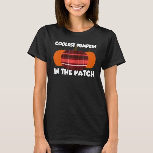 Coolest Pumpkin In The Patch Thanksgiving Pumpkin  T-shirt (Voorkant)