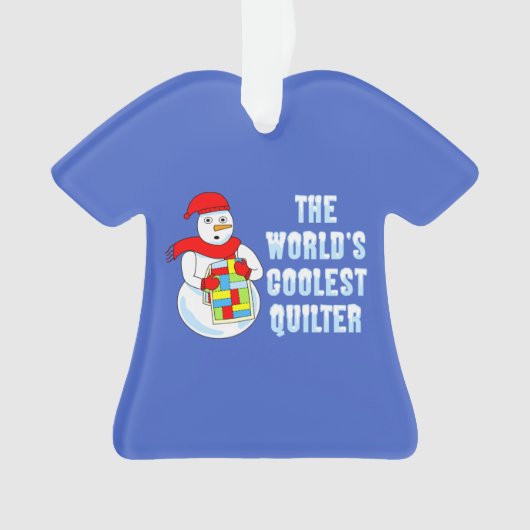 Coolest Quilter T-shirt Ornament (voorkant)