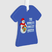 Coolest Quilter T-shirt Ornament (voorkant)