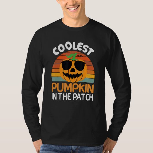 Coolest  Quote Pumpkin In The Patch Halloween Boys T-shirt (Voorkant)