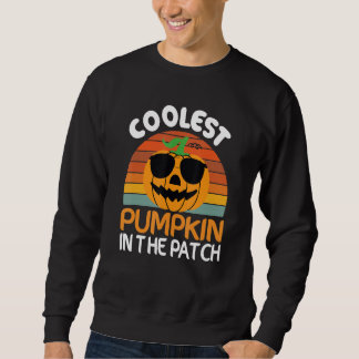 Coolest  Quote Pumpkin In The Patch Halloween Boys Trui
