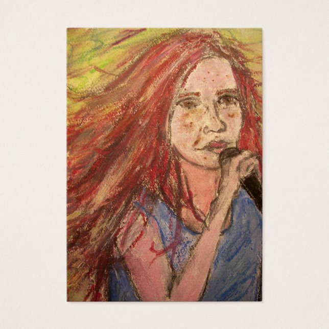 Coolest Rocker Girl Visitekaartjes (Voorkant)