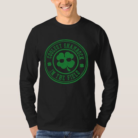 Coolest Shamrock In The Field St Patricks Day T-shirt (Voorkant)