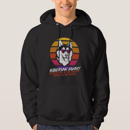Coolest Siberian Husky Hoodie (Voorkant)