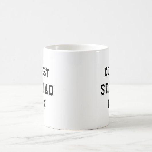Coolest Stepdad Ever Typography Vaderdag Gift Koffiemok (Center)