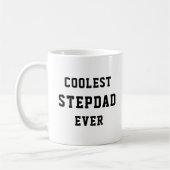 Coolest Stepdad Ever Typography Vaderdag Gift Koffiemok (Links)