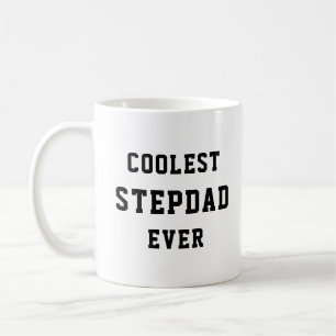 Coolest Stepdad Ever Typography Vaderdag Gift Koffiemok