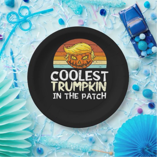 Coolest Trumpkin Patch Papieren Bordje (Feest)