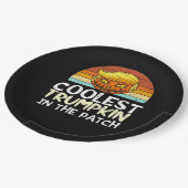 Coolest Trumpkin Patch Papieren Bordje (Gekanteld)